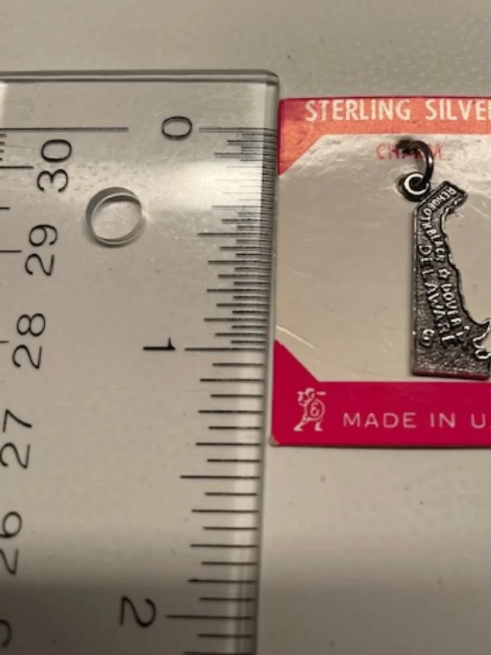 Vintage Sterling Silver Charm Bracelet + 6 Charms